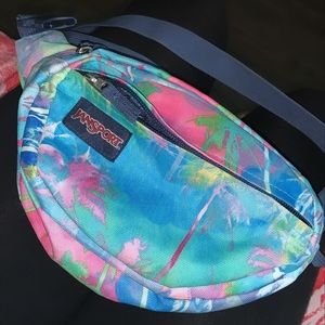 Tropical Pattern JanSport Fanny
